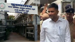 ED ने चैतन्य बघेल को कोट में किया पेश।