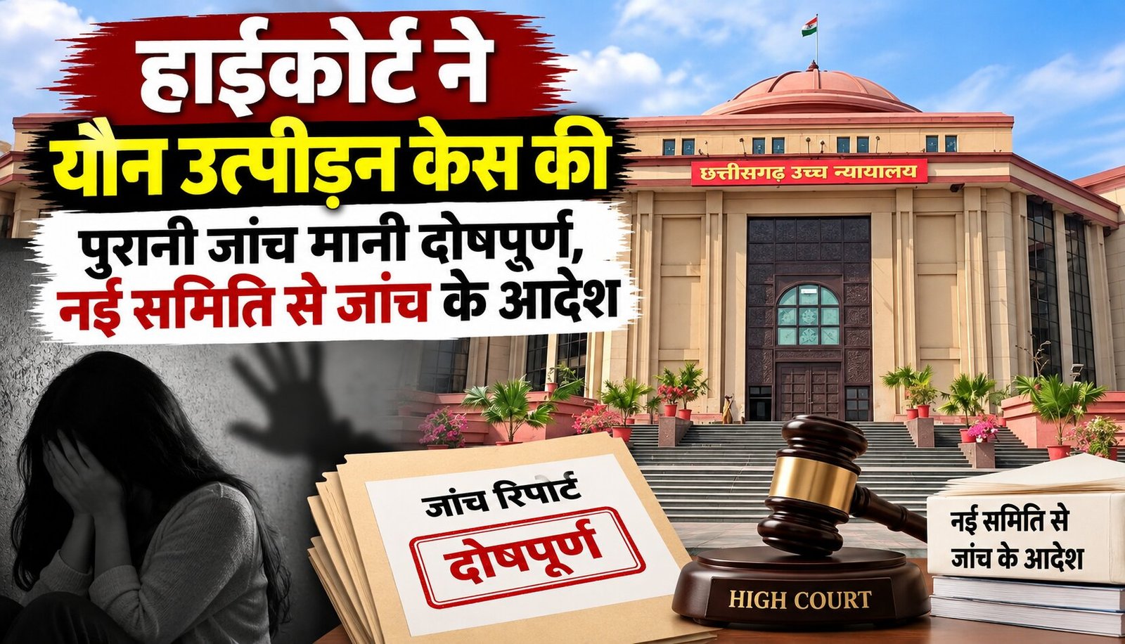छत्तीसगढ़ हाईकोर्ट के यौन उत्पीड़न मामले में नई जांच के आदेश
