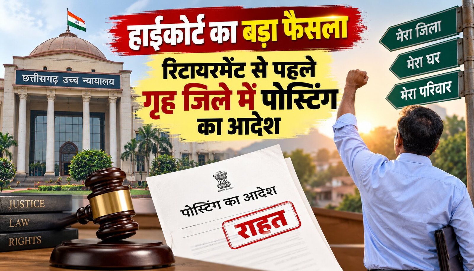 छत्तीसगढ़ हाईकोर्ट के आदेश पर आबकारी हेड कांस्टेबल को गृह जिले बिलासपुर में पोस्टिंग